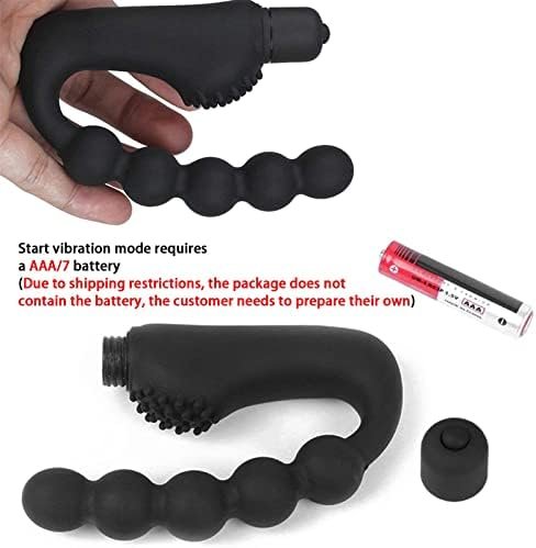 Butt Plugs For Women Or Men, Adult Sex Toy, Vibrating Anal And Vaginal Masturbation Wand, Top Pellet For Extra Pleasure, Ipx6 Waterproof - Black (No Battery) - Image 3