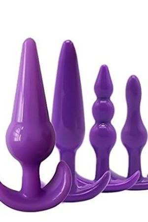 Butt Plug Trainer Kit For Comfortable Long-Term Wear, Pack Of 6 Silicone Anal Plug Training Set With Flared Base Prostate Sex Toys For Advanced Users