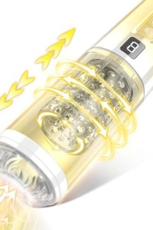 Automatic Male Masturbator, Penis Pump Male Sex Toys Adult Toys Male Masturbators Cup With 9 Thrusting & Rotating Modes, 3D Realistic Textured Pocket Pussy Male Stroker Adult Sex Toys For Men