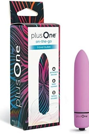 Plusone Travel Vibrating Bullet, Mini Body Massager,Lavender
