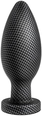 Blush Spark - Gently Tapered Large 6.5" Anal Butt Plug - Platinum Puria Silicone Enveloped In Satin Smooth Ultrasilk - 2.5" Max Width - Advanced Extreme Anal Play Sex Toy For Men Women - Carbon Fiber