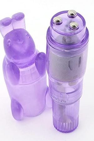 Pocket Rocket Vibrator - Removable Rabbit Tickler Sleeve - Powerful Clit Vibrations For Intense Orgasms
