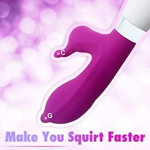 Rabbit Vibrator Realistic Dildo, G Spot Vibrator Clitoral Stimulator With 10 Vibrations Bunny Ears, Clitoral Stimulator, Silicone Sex Toys For Women - Image 3