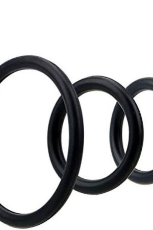 Penis Ring/Cock Rings,6 Pcs Different Sizes Silicone Penis Sleeve/Penistrainer,Stretchy Longer Harder Stronger Erection Semen Lock Ring,Delay Ejaculation Time Lasting Sex Toys For Men (Black 1)