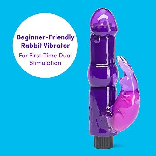 Lovehoney Rabbit Vibrator - 5.5 Inch Beginner Friendly G Spot Vibrator For Women - Easy To Use Dual Stimulation Adult Sex Toy - Waterproof - Purple - Image 2