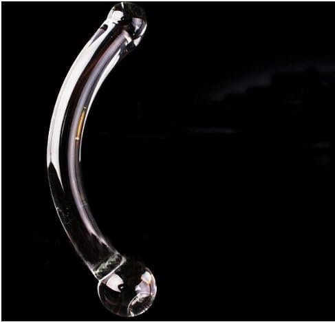 Loveria Crystal Glass Dildo Arched Prostate Massager G Spot Stimulator G-Spot Stimulation Sex Toy For Women With Free Wrist Strap - Image 2