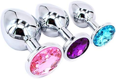 Eastern Delights Steel Jeweled Butt Anal Plug Large Medium Small Training Sets - Image 3