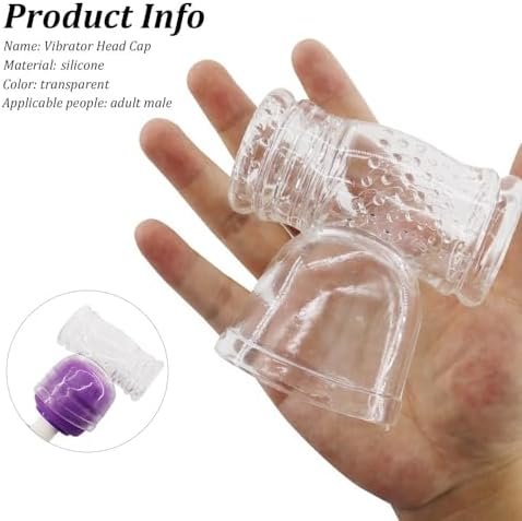 Av Rod Head Cap, Av Wand Headgear, Magic Wand Attachment For Penis Training Masturbation, Male Penis Trainer For Men, Penis Masturbator Stimulator Massager Erotic Sex Toys Vibrators Caps Accessories - Image 2