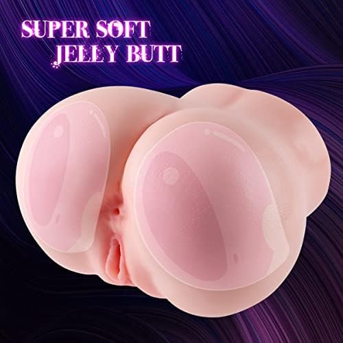 Unszz 6.6 Lb Jelly Butt Sex Doll Male Masturbators For Man Super Soft Butt Pocket Pussy With Anal Sex Stroker Male Adult Sex Toys For Men Realistic Torso Sex Tool For Orgasm - Image 3