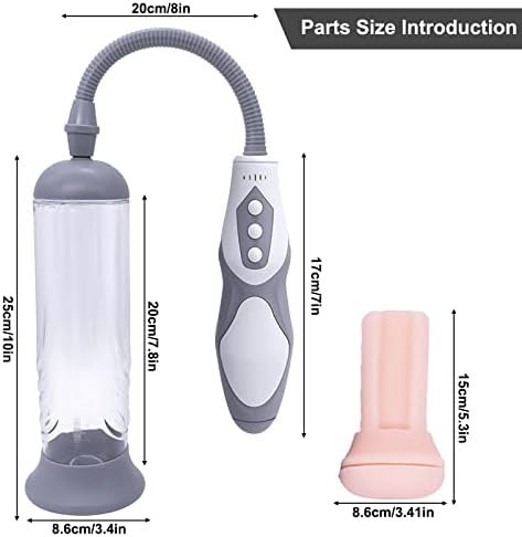 Double Function Electric Penis Vacuum Pump With 8 Suction Speedes, Rechargeable Automatic High-Vacuum Penis Enlargement Extend Pump, Penis Enlarge Air Pressure Device - Image 2
