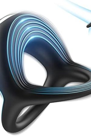 Vibrating Cock Ring, Rechargeable Silicone Stretchy Penis Ring Vibrator With 10 Frequencies, Triangular Male Erection Enhancing Sex Toy For Man And Couple Play