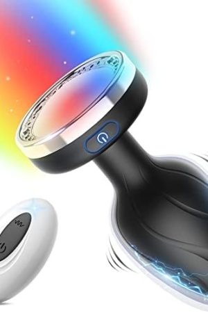 Vibrating Butt Plug, Dankis Anal Plug With Flashing Light Base, Anal Sex Toys For Men Vibrator, Prostate Massager Adult Toys For Men'S Sex, Toys/Woman Sex Anal Vibrator For Her Adult Pleasure