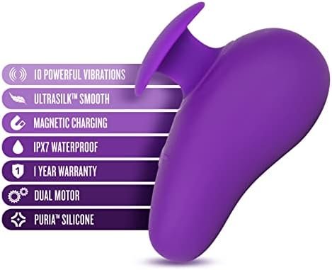 Blush Wellness Palm Sense - Rumbletech Powered Dual Motor Massager Vibrator - 10 Deep Rumbly Vibration Modes - Soft Puria Ultrasilk Smooth Silicone - Great For Stress & Tension Relief, Mastitis - Image 2