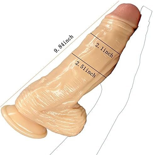 Aipogn 9.9 Inch Thick Dildo With Strong Suction Cup Sex Toys, Skiin - Image 2