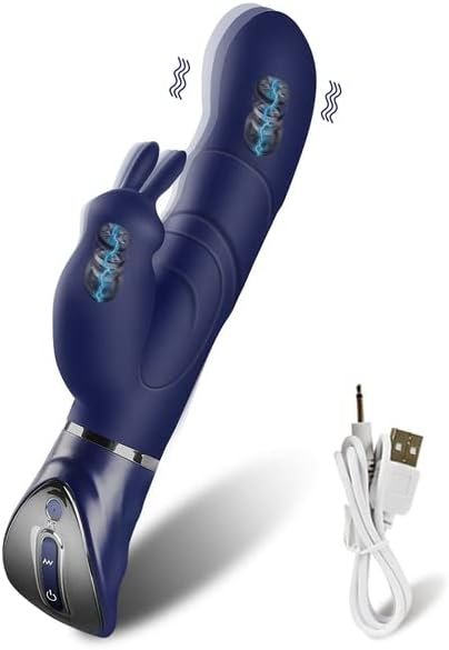 Rabbit Vibrator For Women Personal Massager Clitoral G-Spot Stimulation Jugete Sexuales (Blue)