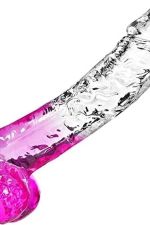 Realistic Clear Cute Purple Dildo - Life Like Adult Sex Toy For Women Pleasure, 6 Inch Fake Small Thin Dildo With Suction Cup For Beginner & Woman Men
