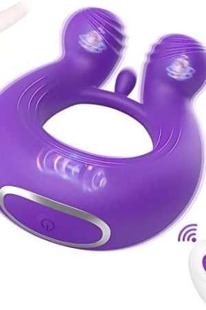 Vibrating Cock Ring, Penis Ring Couple Vibrator With 9 Vibration Modes For Male Testicles Massage & Female Clitoris Stimulation, Adult Sex Toys & Games With Remote Control For Hands-Free Play