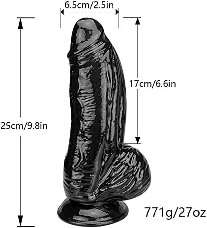 Black Huge Dildos With Strong Suction Cup, Lifelike 10 Inch Thick Realistic Dildo,Monster Wide Dong Giant Big Toy Large Size Fat Xxl Sex Toy For Women - Image 2
