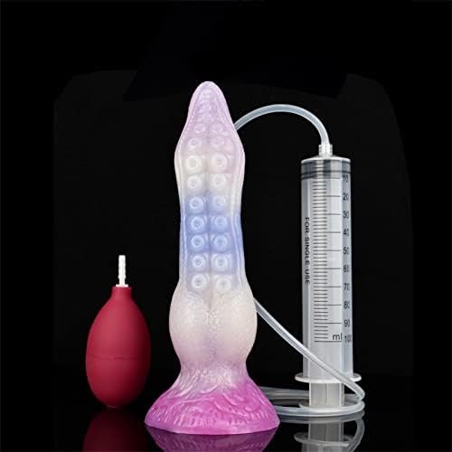 Tentacle Squirting Dildo With Suction Cup Soft Realistic Octopus Silicone Anal Plug Ejaculating Dildo Waterproof Personal Hands Free Adult Sex Toy Suitable For Man Women Couples