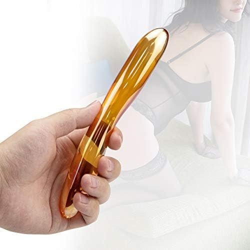 Loveria Glass Pleasure Wand Golden Crystal Dildo G Spot Stimulation Masturbation Wand Sex Toy For Women - Image 3