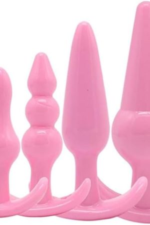 4Pcs Anal Butt Plug With Bunny Tail Super Soft Silicone For Cosplay, Bdsm Sex Toys Dildos For Men Women, Anal Beads Perfect Anal Training Tool For Beginners & Experienced Sex Player