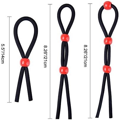 Utimi Adjustable Cock Ring Set Love Rings Basic Penis Ring Sex Toys, 3 Pcs - Image 2