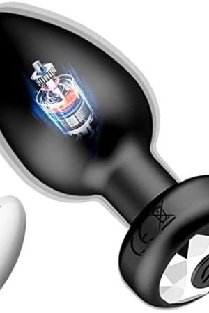 10 Modes Vibrating Small Butt Plug - Remote Control Anal Plug For Prostate Massage, Adult Sex Toys For Men And Women, Sliver