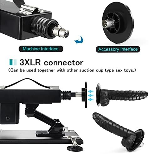 Sex Machine,Automatic Thrusting Sex Machine,Adjustable Love Machine With 3Xlr Connector Dildos And 3.8 Inch Suction Cup Attahcments,Sex Toys For Women And Men - Image 3