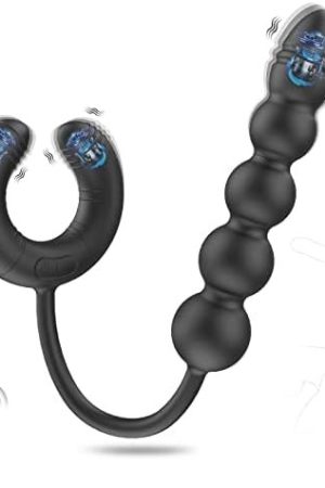 Vibrating Anal Plug Prostate Massager, G-Spot Rabbit Vibrator With 3 Motors & 10X10 Modes, Remote Clitoris Vagina Penis Stimulator Adult Sex Toys For Men Women Couples Hands-Free Pleasure
