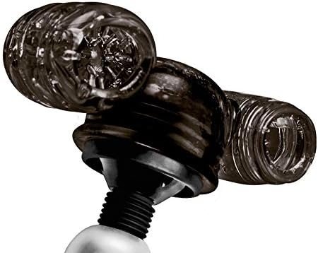 Lynx 2 In 1 Male Masturbator Wand Attachment - Black - Image 2