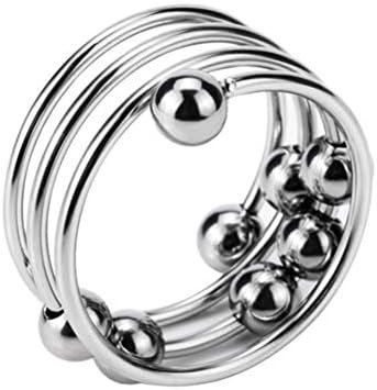 Exceart Stainless Steel Cock Ring Penis Ring Men Ring Sex Dildo Ring Ejaculation Retarded Ring Erection Ring To Prolonging Climax For Man Couples L