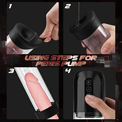 Electric Penis Vacuum Pump With 5 Suction Intensities, Rechargeable Penis Enlargement Pump With Pocket Pussy For Penis Enlarger, Automatic Male Masturbator Penis Pumps Male Sex Toys For Men Erections - Image 3
