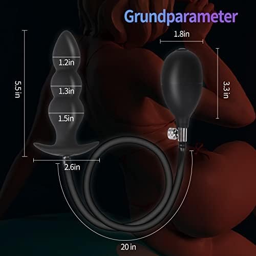 Silicone Expand Inflatable Anal Plug,Body-Safe Medical Grade Waterproof Butt Sex Toy, Anal Plug Sex Toy, Stretch Anal With Quick Release Valve, Suitable For Beginners And Advanced Users - Image 2