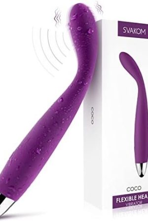Svakom Coco G Spot Vibrator - 8 Seconds To Climax Finger Shaped Waterproof Vibes For Women - 5 * 5 Vibrations Clit Nipple Personal Massagers - Adult Female Sex Toys