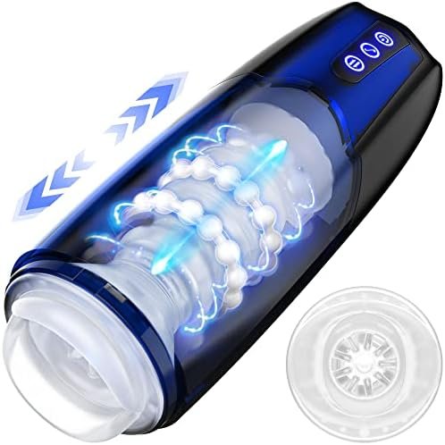 Automatic Male Masturbator, Rhexia Male Masturbators Cup With 10-Mode Life-Like Stroking Motion, Men'S Pocket Pussy Strokers, Toys For Men'S Sex With Realistic Vagina Pleasure, Adult Sex Toys & Games