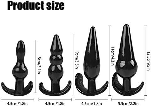 Beginner Butt Plug Anal Trainer Set, 4Pcs Soft Rubber Tpe Butt Plug Training Kit For Women Men, Anal Sex Toys, Adult Sensory Toys - Image 2