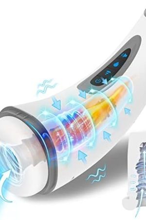 Automatic Sucking Male Masturbator Men Sex Toys - Adult Toys Stroker Male Masturbators With 3 Sucking & 7 Vibrating Modes, 3D Realistic Textured Sleeve Heating Sex Toy Lcd Display Pocket Pussy For Men