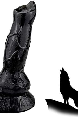Wolf Dildo Realistic Animal Dildo 7.3" Big Anal Dildo Plug Toys With Knot Suction Cup For Men,Women