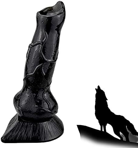 Wolf Dildo Realistic Animal Dildo 7.3" Big Anal Dildo Plug Toys With Knot Suction Cup For Men,Women