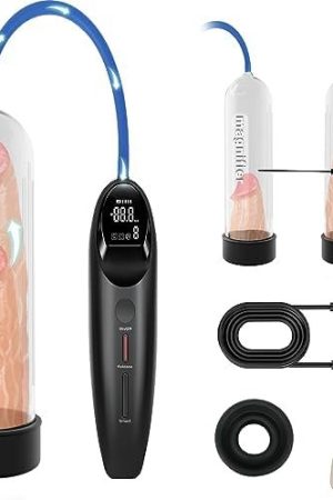 Penis Vacuum Pump, Smart/Manual Mode Penis Enlargement Extend Pump With Memory Function, 6 Suction Adult Male Sex Toys, Extender Enlarger Male Masturbator With Magnifier, Penis Enlarge Air Pressure