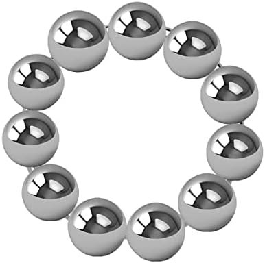 Anmooee Stainless Steel Cock Ring Beaded Penis Ring Glans Ring Erection Enhancing Orgasm Increase Semen Lock Sex Toys For Men Delay Ejaculation