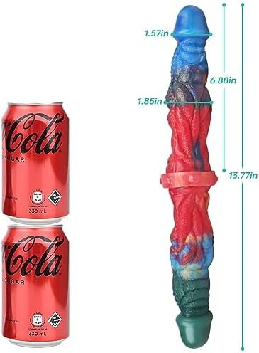 Double Ended Dildo Realistic Dual Side Penis Liquid Silicone Long Anal Plug G Spot Stimulation Prostate Massager Couple Gay Lesbian Adult Sex Toy & Games Sex Factory (Mixed Colors) - Image 3