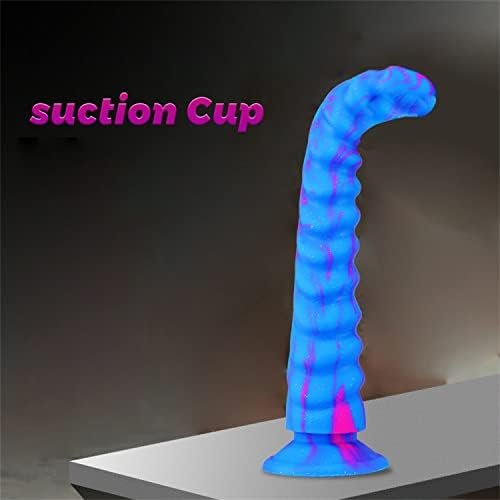 Realistic Colorful Dragon Dildo Anal Plug, 8.58 Inch Soft Flexible Liquid Silicone Dildo Thick Anal Bead Adult Sex Toy With Strong Suction Cup - Image 3