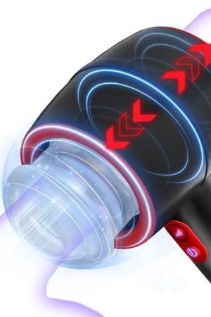 Automatic Male Masturbator, Amovibe Stroking Male Masturbators Cup With 3 Powerful Thrusting Modes, Pocket Pussy For Men, Dual Open-Ended Penis Massager Sex Toys For Men, Male Adult Sex Toys & Games