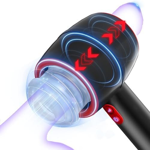 Automatic Male Masturbator, Amovibe Stroking Male Masturbators Cup With 3 Powerful Thrusting Modes, Pocket Pussy For Men, Dual Open-Ended Penis Massager Sex Toys For Men, Male Adult Sex Toys & Games