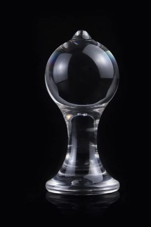 Big Ball Crystal Glass Anal Plugs Stimulation Masturbation Ball Couple Flirt Anal Adult Sex Product(Xxl)