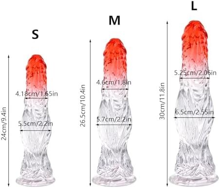 Resxong 11.8 Inch Monster Dildo, Realistic Clear Dildo With Strong Suction Cup For Hands-Free Play, Anal Dildo For Women, Adult Toys For Men Female Couples(Tpe) - Image 2