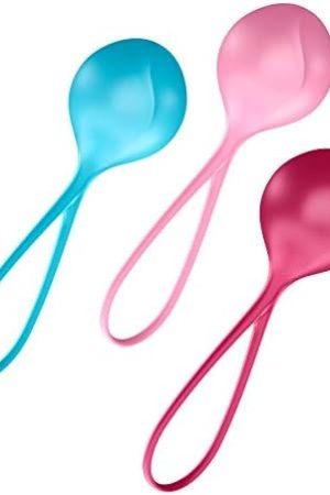 Satisfyer Power Balls - Kegel Ball Exercise Weights, Ben Wa Balls, Pelvic Floor Training, Tightening, Ideal For Beginners, 3-Piece Set (2.11-3.23 Oz.)