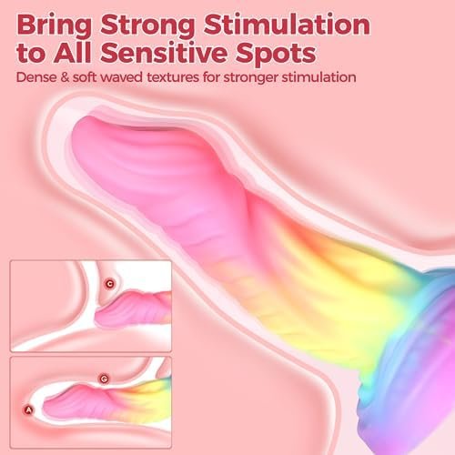 Sweetlory Dragon Dildo Sex Toys, Monster Dildo With Barbs For Vaginal&Anal, Handheld Fantasy Dildos, Weird Silicone Butt Plug About Knot, Prostate Massager Sex Toys For Adults (Style7) - Image 2