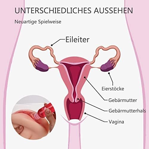 Vibrating Womb Masturbator, Male Masturbators Pocket Pussy Realistic Stroker Lifelike Vaginal Oral Sex Toys For Man Masturbation - Image 3